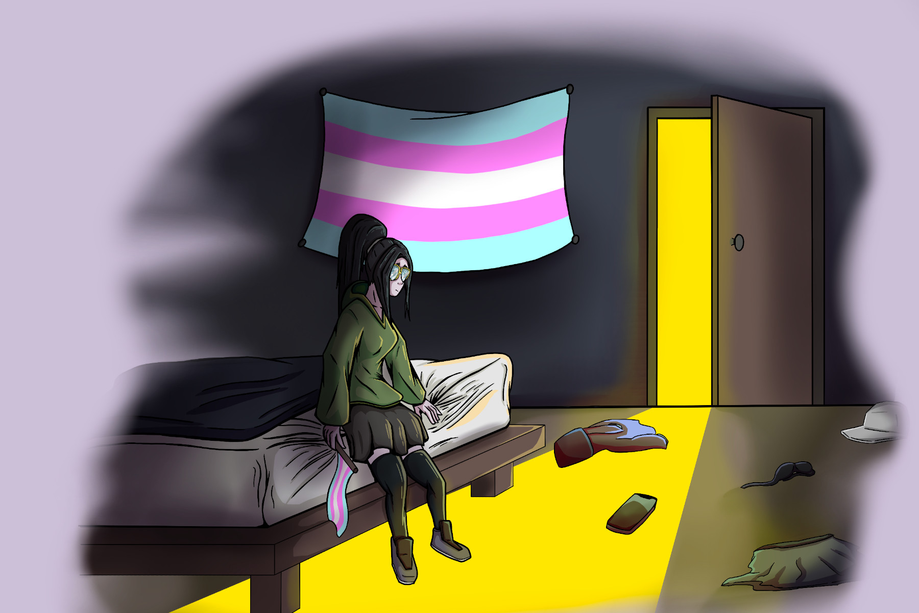 Cover: the everyday life of being trans - a comic collection