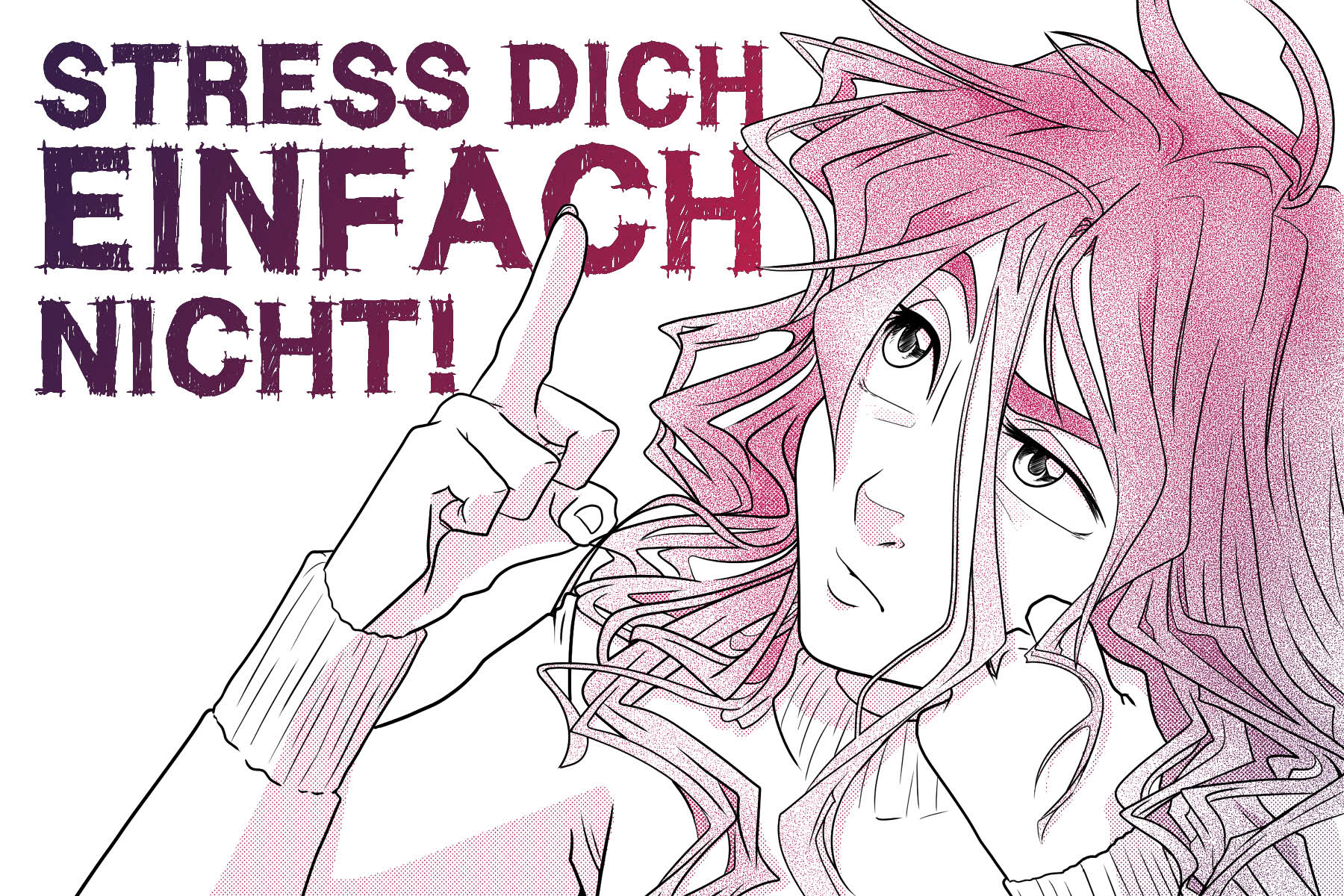 Eine Person zeigt den Stinkefinger auf den Titel des Comics.
