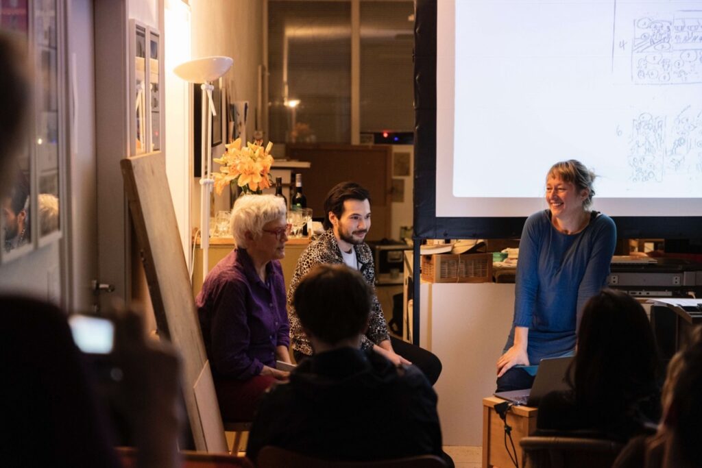 Barbara Yelin im Gespräch mit Twyla Weixl und Jeff Chi