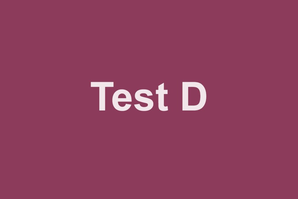 Testfläche Cover D