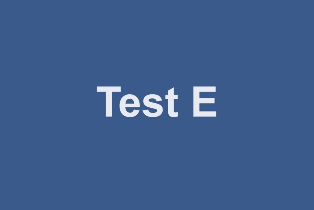 Testfläche Cover E
