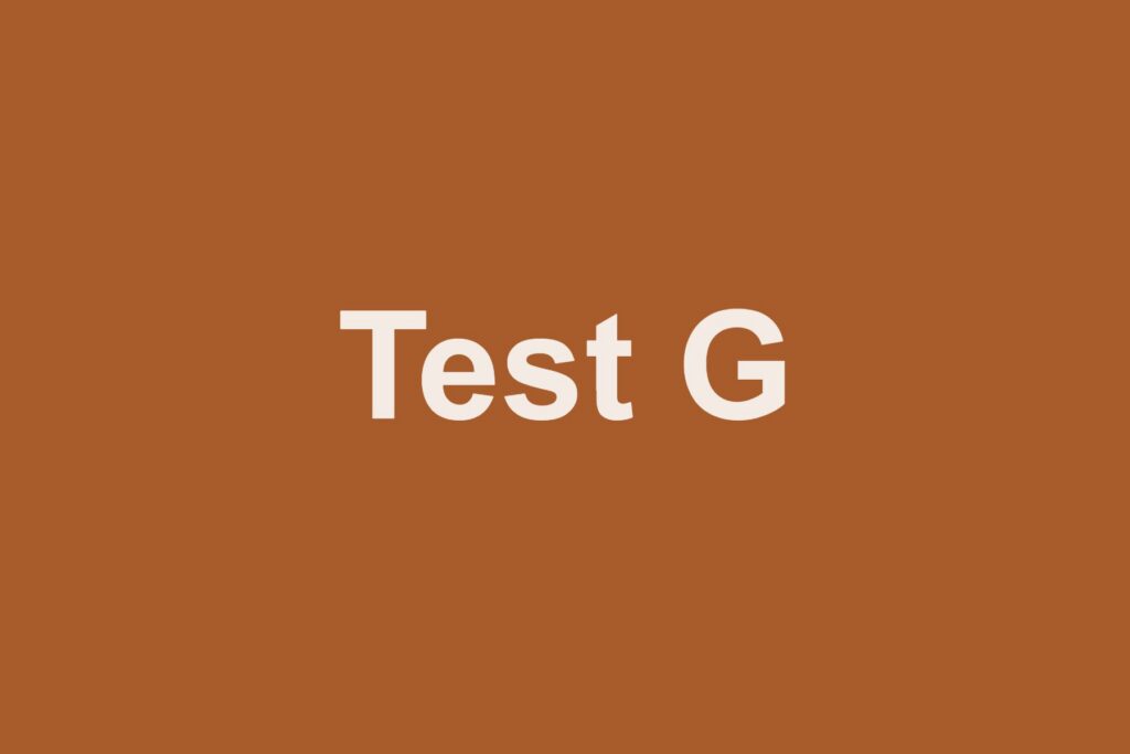 Testfläche Cover G